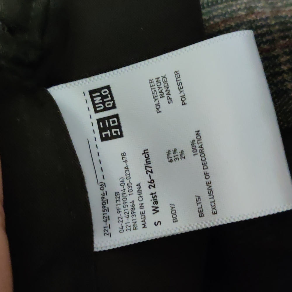 Uniqlo Trousers with Belt Size S - Picture 6 of 6